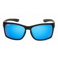 Spotters Savage Matte Black / Ice Blue Mirror Polarised Lenses