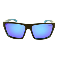 Mangrove Jacks Hoodlum C2 Matte Black / Blue Revo Polarised Lenses