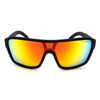Mangrove Jacks Zeus C3 Matte Black / Red Revo Polarised Lenses