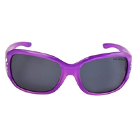 Mangrove Jacks Kids MJK062 C2 Crystal Purple w Silver Butterfly / Smoke Polarised Lenses