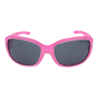 Mangrove Jacks Kids MJK062 C3 Crystal Pink w Silver Butterfly / Smoke Polarised Lenses