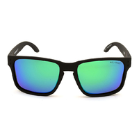 Mangrove Jacks Kids MJK064 C11 Matte Black / Green Revo Polarised Lenses