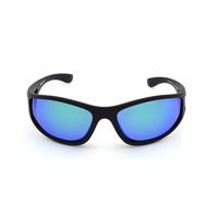 Mangrove Jacks Kids MJK071 C4 Matte Black / Green Revo Polarised Lenses