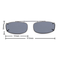 Stalkers Clip On Size 1 Dark Gunmetal Frame / Smoke Polarised Lenses