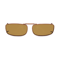 Stalkers Clip On Size 2 Dark Brown / Brown Polarised Lenses