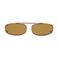 Stalkers Clip On Size 3 Dark Brown / Brown Polarised Lenses