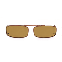 Stalkers Clip On Size 4 Dark Brown / Brown Polarised Lenses