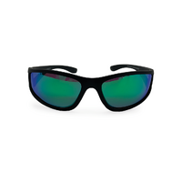 Mangrove Jacks Kids Gator C11 Matte Black / Green Revo Polarised Lenses