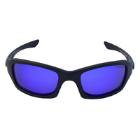 Mangrove Jacks Dog Collar C2 Matte Black / Blue Revo Polarised Lenses
