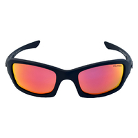 Mangrove Jacks Dog Collar C3 Matte Black / Red Revo Polarised Lenses
