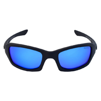 Mangrove Jacks Dog Collar C8 Matte Black / Ice Blue Revo Polarised Lenses