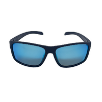 Mangrove Jacks Barcoo C8 Matte Black / Smoke w Ice Blue Revo Polarised Lenses