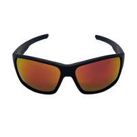 Mangrove Jacks Lockhart C3 Matte Black / Smoke w Red Revo Polarised Lenses
