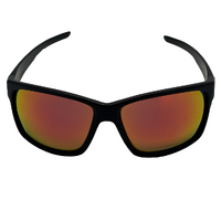 Mangrove Jacks Mulgrave C3 Matte Black / Smoke w Red Revo Polarised Lenses