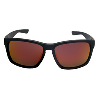 Mangrove Jacks Snowy C3 Matte Black / Smoke w Red Revo Polarised Lenses