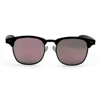 Mangrove Jacks Kids MJK72 C3 Shiny Black w Gunmetal / Smoke w Pink Revo Polarised Lenses