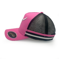 Urban Zoo West Village 109 5 Panel Trucker Longhorn Bull Pink/White OSFM
