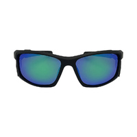 Urban Zoo Cadiz C21 Matte Black / Smoke w Green Revo Lenses