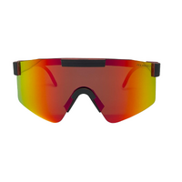 Mangrove Jacks Kids MK073 C3 Matte Black w Matte Crystal Red / Red Revo Polarised Lenses