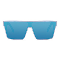 Mangrove Jacks Thunderball C9 Shiny White / Ice Blue Revo Mirror Polarised Lenses