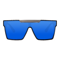 Mangrove Jacks Revolution C2 Shiny Black w Shiny Silver / Blue Revo Polarised Lenses