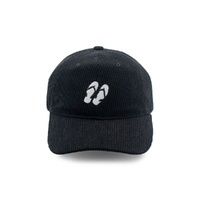 Rocko's Dad Hat Cord Black OSFM