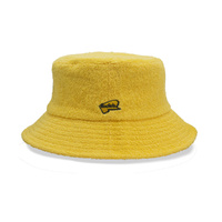 Rocko's Bucket Hat Pluggers Terry Towelling Yellow M/L