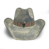 Rocko's Straw Hat Platinum Range Rebel Faded Blue