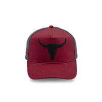 Rocko's Outback Trucker Longhorn Bull Maroon OSFM