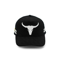 Rocko's Outback Trucker Longhorn Bull Black OSFM