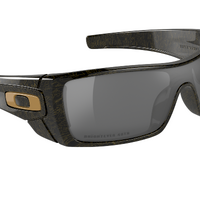 Oakley Batwolf Custom OO9101 BRIGHTEYES 40TH EDT Polished Black w Gold Ghost Text / Prizm Black Polarised Lenses