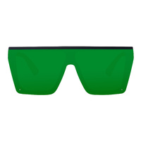 Urban Zoo Heatwave C21 Matte Black / Green Revo Lenses