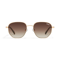 Quay Big Time NO-NS-2014 Brushed Gold / Brown Lenses