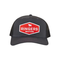 Ringers Western Scotty Trucker Cap Charcoal/Red OSFM