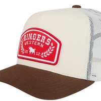 Ringers Western Wheatbelt Trucker Off White/Chocolate OSFM