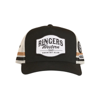 Ringers Western Country Club Deep Fit Trucker Cap Black OSFM