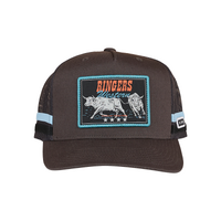 Ringers Western Stickin Together Deep Fit Trucker Cap Charcoal/Blue OSFM