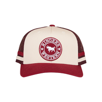 Ringers Western McCoy Trucker Cap Maroon/Off White OSFM