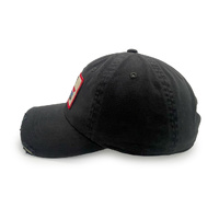 American Needle Mack Distressed Patch Ball Park Dad Hat Dark Navy OSFM