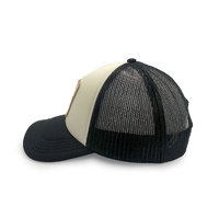 American Needle Mack Built To Last Patch Valin Foamy Trucker Hat Black/Ivory OSFM