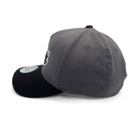 Mitchell & Ness Los Angeles Lakers Flexfit 110 Pinch Charcoal/Black OSFM