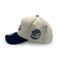 Mitchell & Ness Georgetown University Flexfit 110 Tailsweep White Cream/Navy OSFM