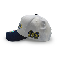 Mitchell & Ness University of Michigan Flexfit 110 Tailsweep White Cream/Navy OSFM