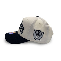 Mitchell & Ness Oakland Raiders Flexfit 110 Team Arch White Cream/Black OSFM