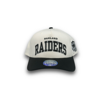 Mitchell & Ness Oakland Raiders Flexfit 110 Team Arch White Cream/Black OSFM