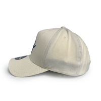 Mitchell & Ness Toronto Raptors Flexfit 110 Core White Cream/Teal OSFM