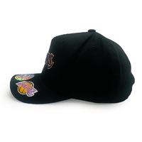 Mitchell & Ness Los Angeles Lakers Flexfit 110 Double Up Black OSFM