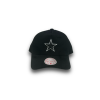 Mitchell & Ness Dallas Cowboys Pro Pinch Black & White Core OSFM