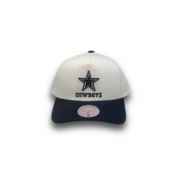 Mitchell & Ness Dallas Cowboys Pro Pinch Two Tone  White Cream/Navy OSFM