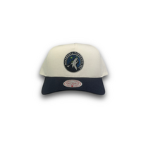 Mitchell & Ness Minnesota Timberwolves Pro Pinch Core Two Tone White Cream/Navy OSFM